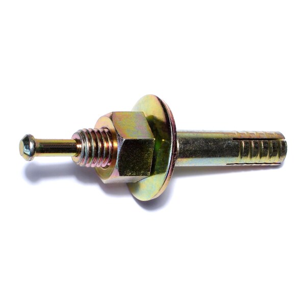 Midwest Fastener Nail Drive Anchor, 5/8" Dia., 4" L, Steel Yellow Zinc, 10 PK 05685 - main